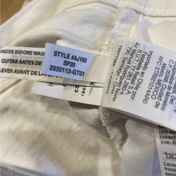 Madewell The Perfect Vintage Crop Jean In Tile White AJ193 Size 31 - Picture 7 of 7